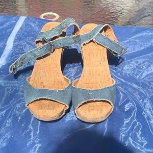 Lucky Brand Denim Wedges